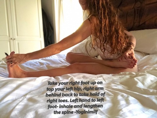 Morning yoga&hellip; Care to join me?  asana: ardha baddha padma paschimottanasana