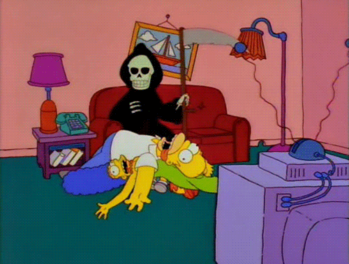 Porn skeletonsandhalloween:  The Simpsons Halloween photos