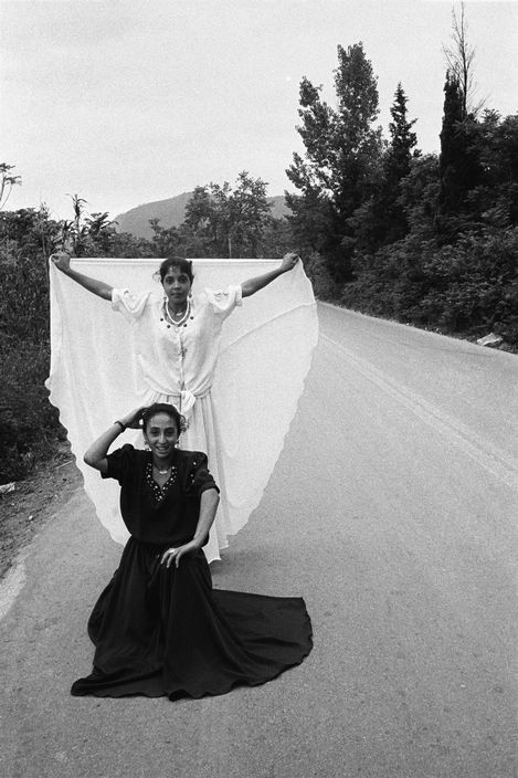 Nikos EconomopoulosGreece, Euboea island. Gipsy girls dressed up for the feast of