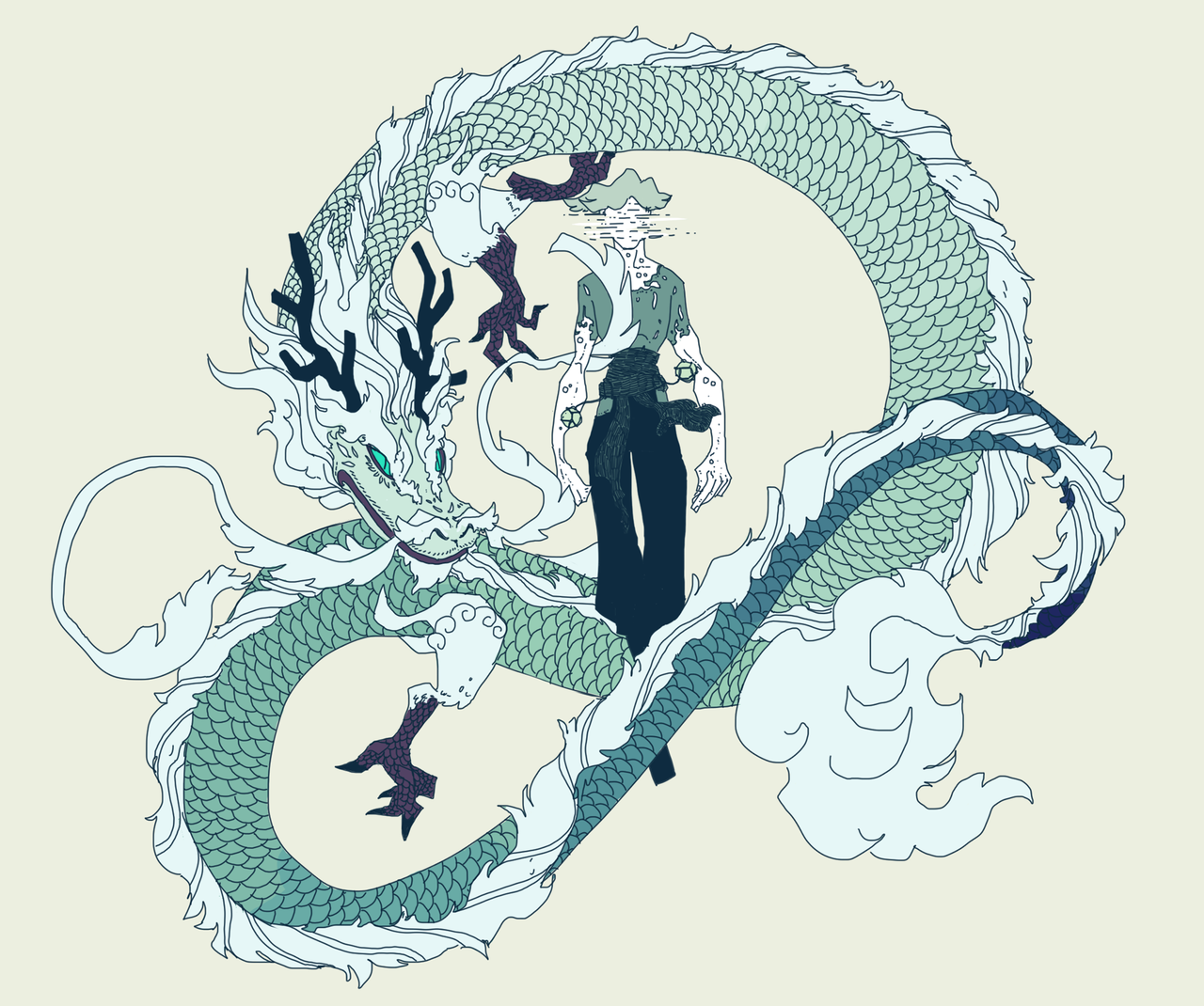 muskegs: salt, or, the drowned man and the dragon