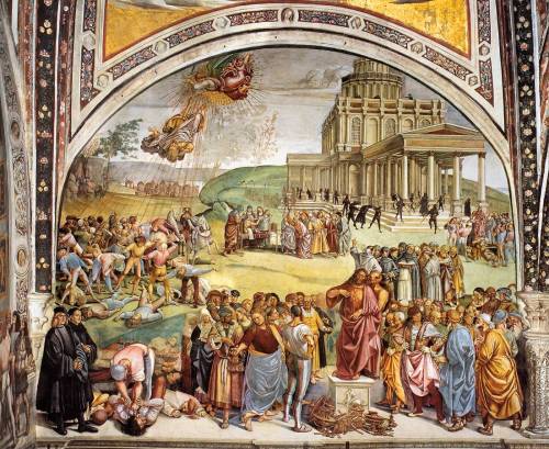 Sermon and Deeds of the Antichrist Luca Signorelli, 1499-1502