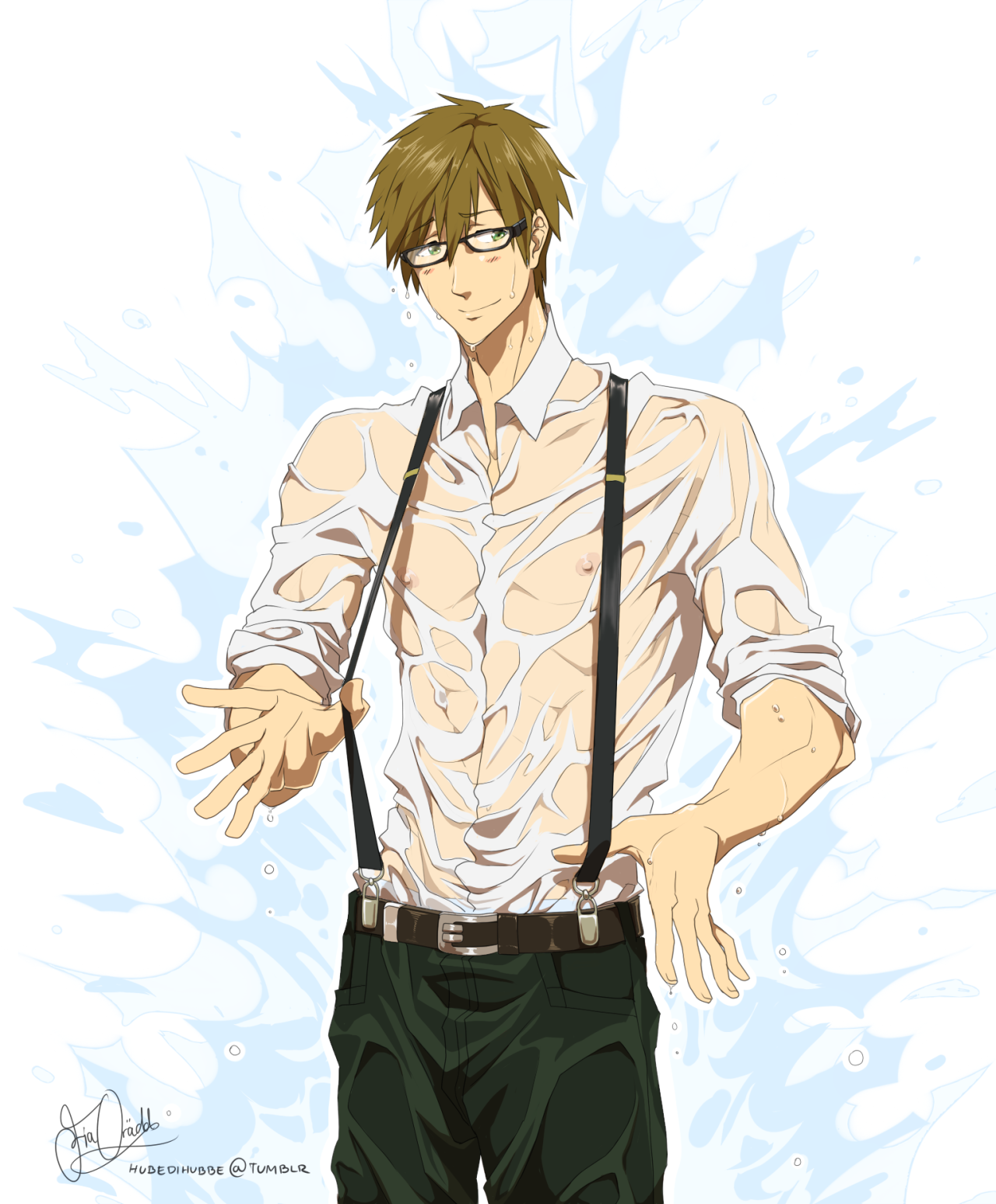 hubedihubbe:  ||Make us Free!||—Drawing wet shirts were fun, remind me to do them