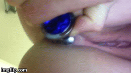 awillingslaveforyou:  This was a request. Taking out my princess plug and licking