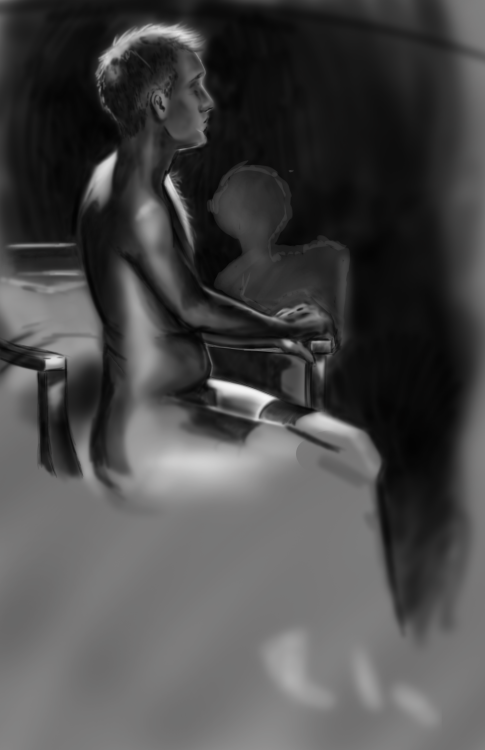 something a little different from my usual content!a tenebrism/value study 