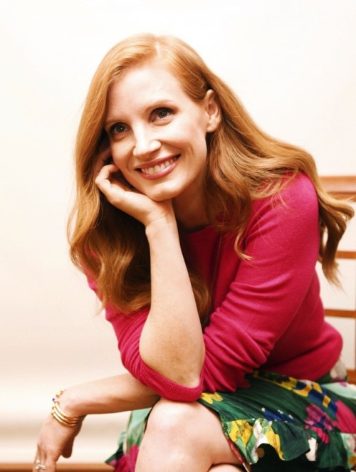 Jessica Chastain photographed for the Finland press