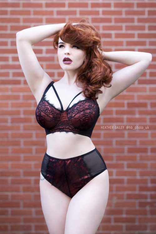 playfulpromises: One of our faves, @missdeadlyred, rocking our Irena Rust set! Shot by @hb_photo_uk 