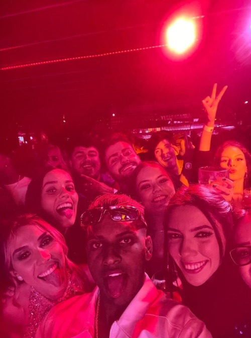 Rodrygo and Luana with friends in Brazil :)