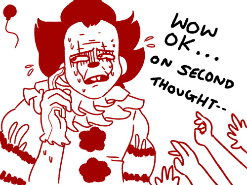 pennywise-the-dancing-daddy:REUPLOAD BECAUSE TUMBLR FUCKED ME AND MESSED UP THE POST  @slbtumblng even pennywise is scared of tumblr lol XD