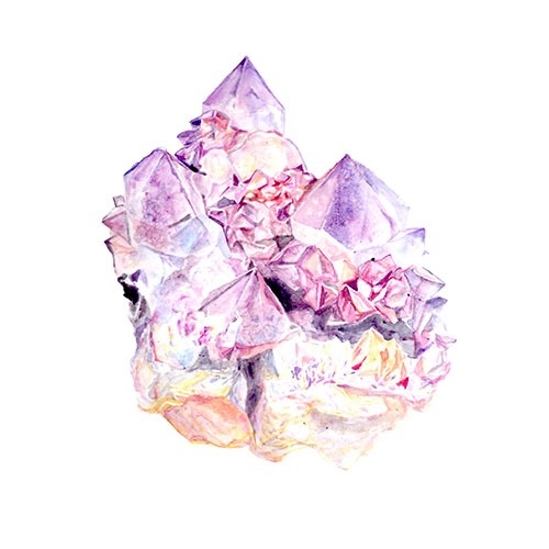 mineraliety: Cactus Amethyst print now on Mineraliety by the lovely Johanna Martin  /////// #wh