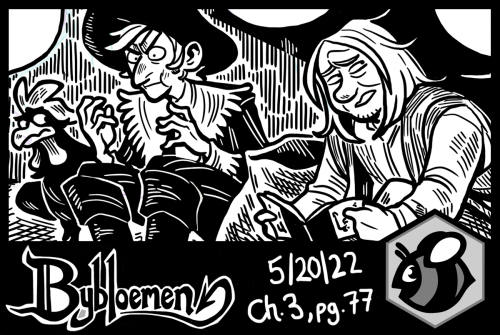 bybloemencomic: This week in Bybloemen: Ludwig learns that Hell really is other peopleBybloemenHivew