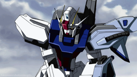 Mecha Gifs Galore! • Spotlight Sunday: Sword Strike Gundam