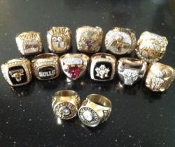 yahoosports:  Phil Jackson @PhilJackson11 tweeted out a photo of his 13 (!) championship rings. We imagine he just dropped his mic after tweeting it.