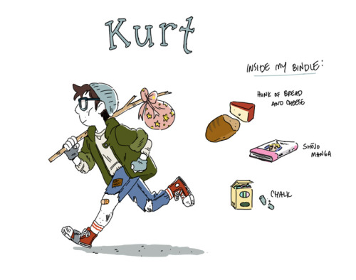 Dusting off my old Hobosona inspired by The No Home Boys book series. Kurt is a girl who grew enamor