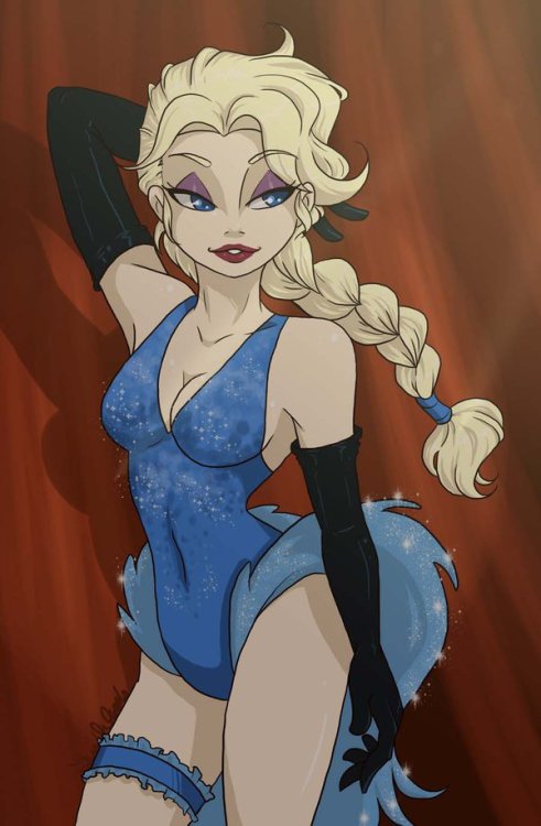 fairy34tales:Elsa let me be good to you by TerriTheSketcher