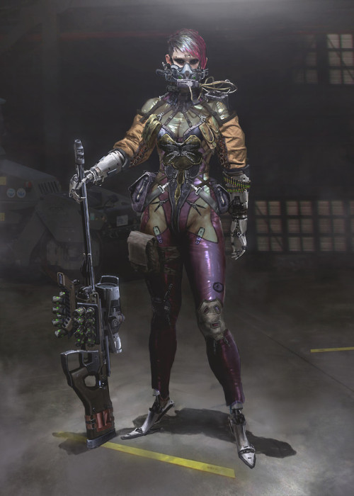 command and conquer redesign, yuri virus sniper  yintion J www.artstation.com/artwork/DxOrGA