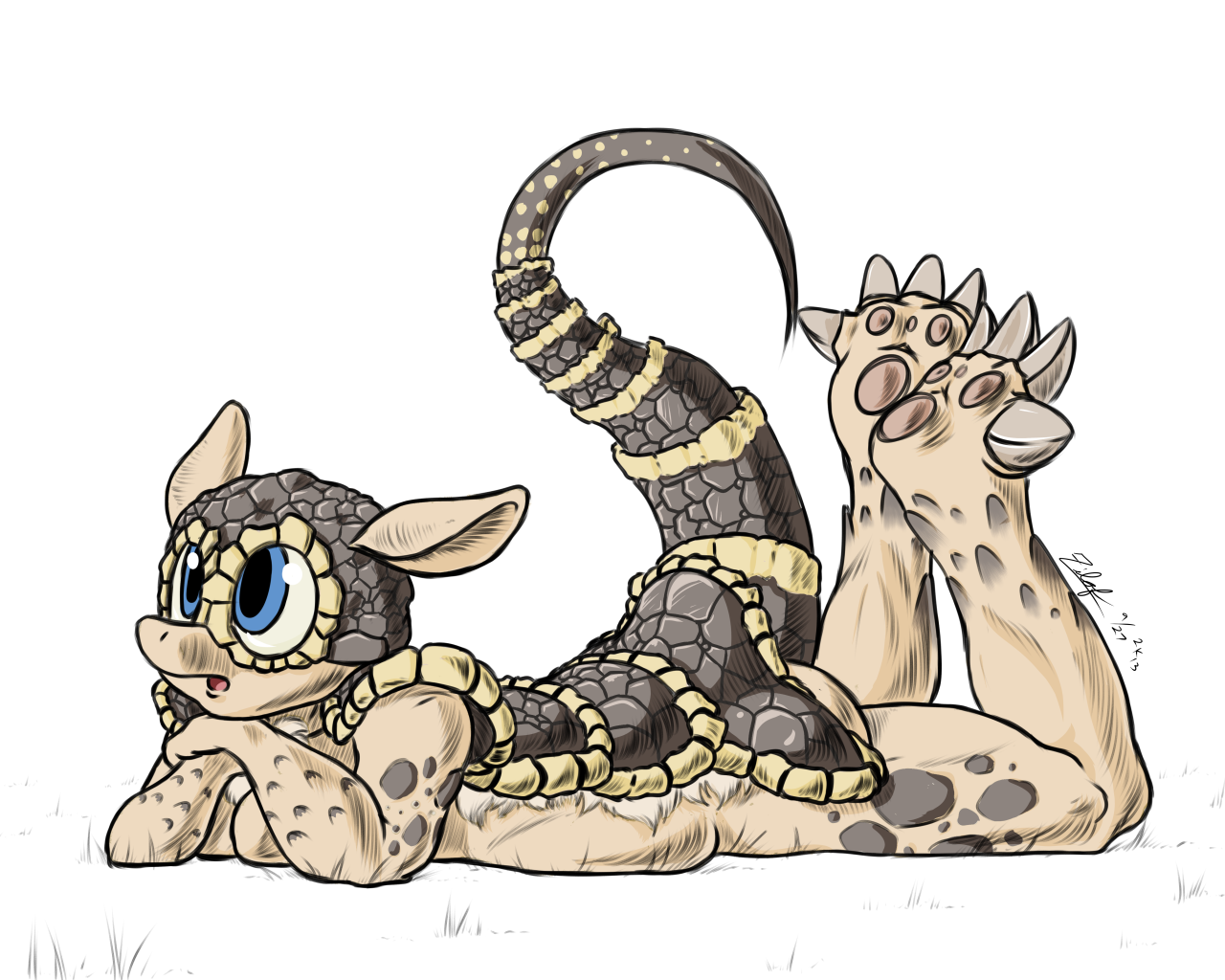 youobviouslyloveoctavia:  theziloft:  Precious Armadillo  Very cute! c:  D'aww, it&rsquo;s