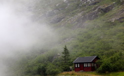 okmoonkid:  houses in the fog, trollstigen,
