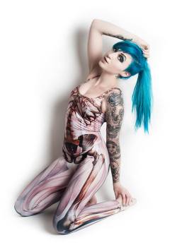 necrosion:  Bex Cision wearing Black Milk Clothing