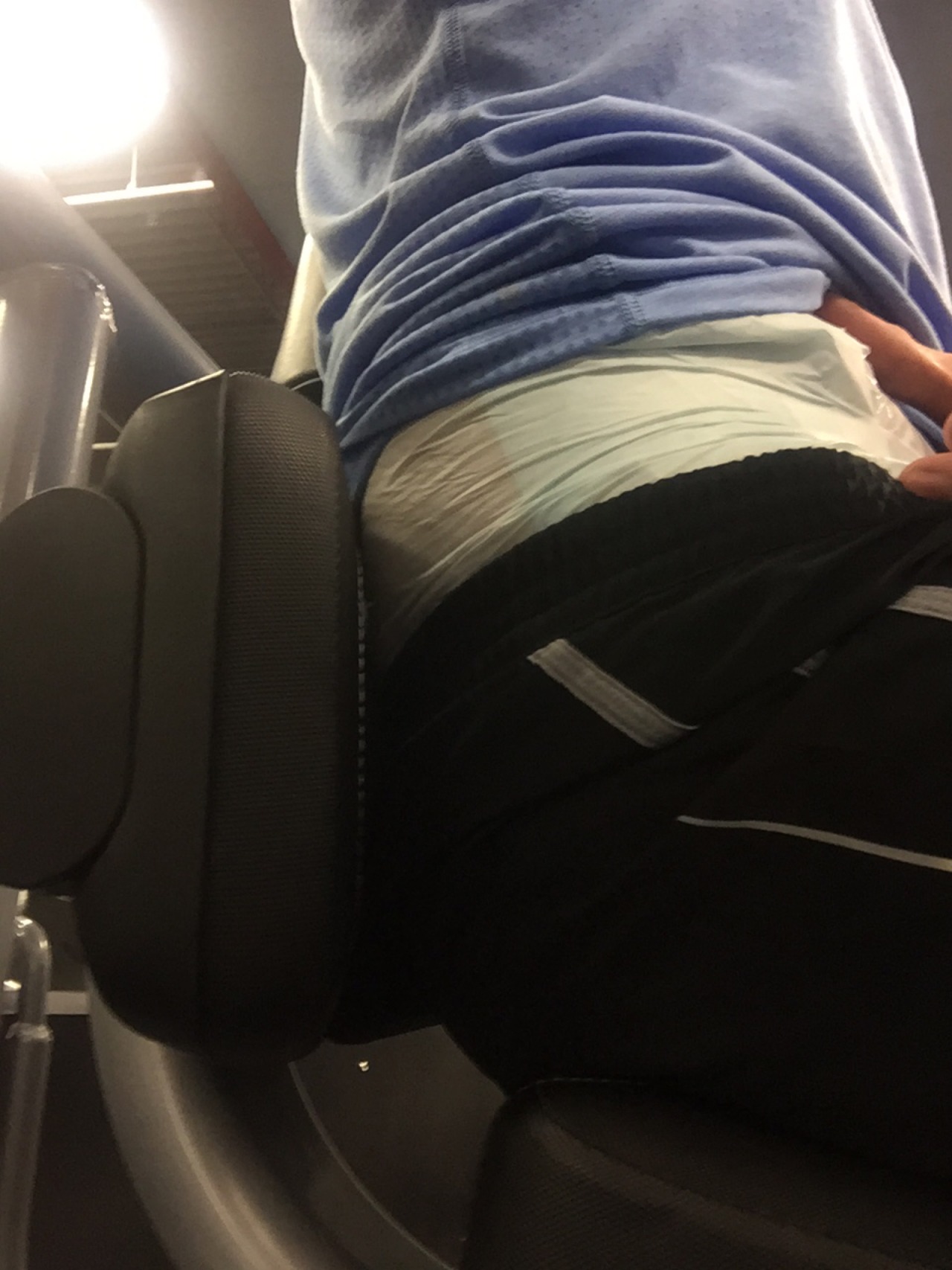 diapereddallas:  Diapered at the gym today.