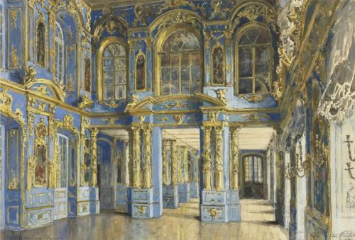 finethankyouandyou: The Chapel of the Catherine Palace at Tsarskoe Selo Alexandre Benois (1870-1960)