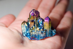 cosmicbloooom:  Rainbow Quartz Chunk for