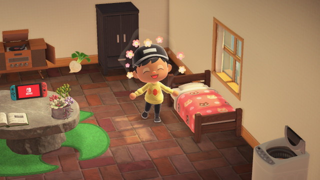 XXX I made a Cookie Cat bedspread in Animal Crossing photo