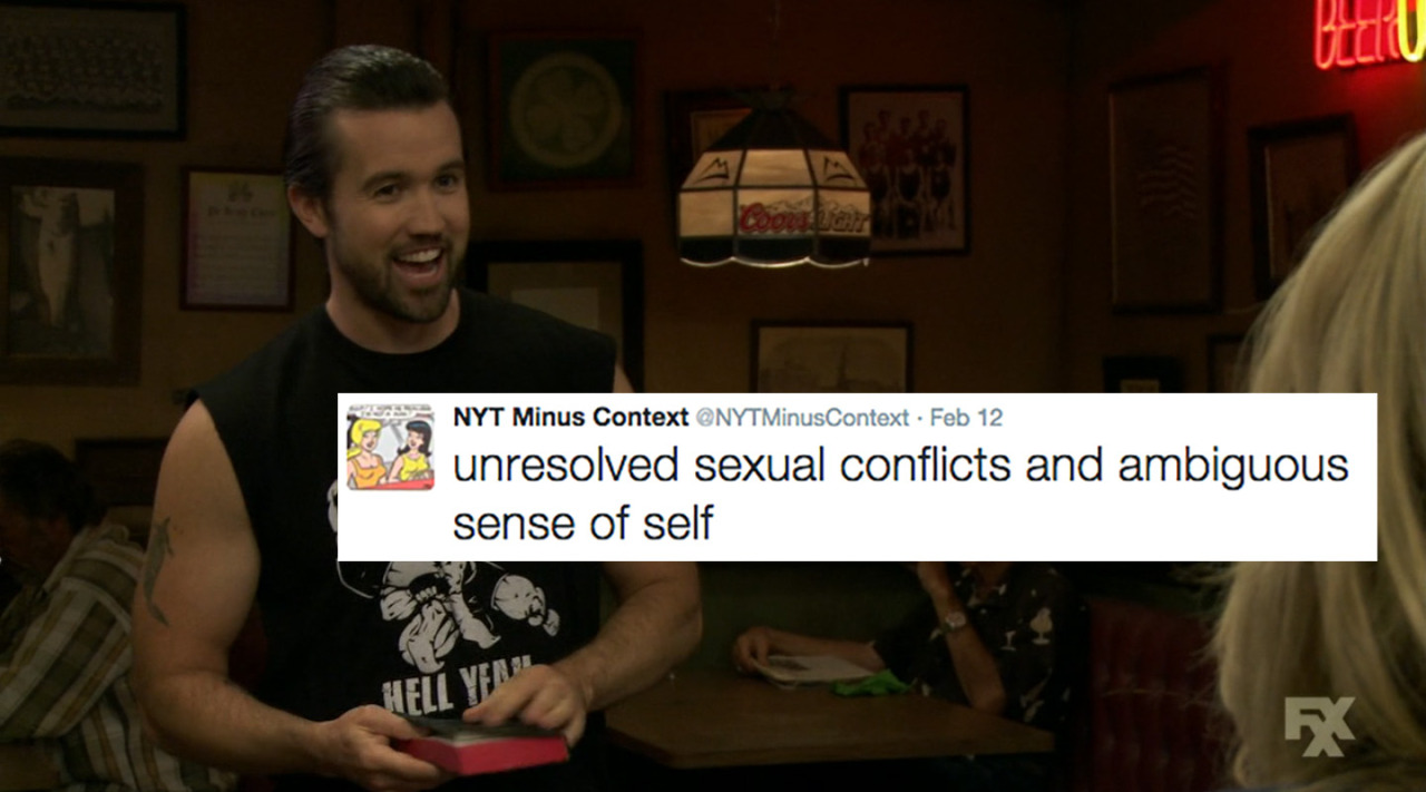 macdenniss:  It’s Always Sunny in Philadelphia + NYTMinusContext tweets (part 2)(part