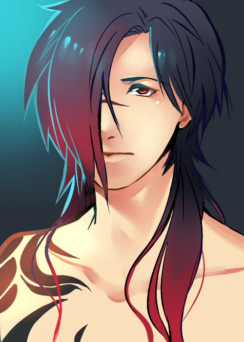 ineffableboyfriends:  I keep drawing Koujaku shots i’m such a loser