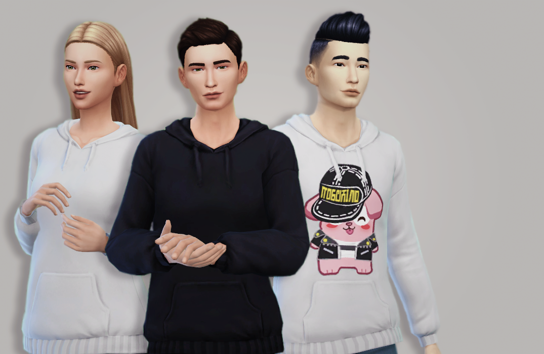 Maxis Match CC World — tangplaysims: bg hoodie moschino override black 