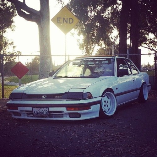 1987 Honda Prelude BA with custom made CEIKA Type 1M coilovers and extra low height.More information