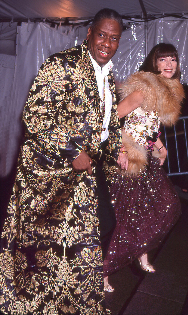 fuckrashida:  papermagazine:  Andre Leon Talley and Anna Wintor at the Met Gala in