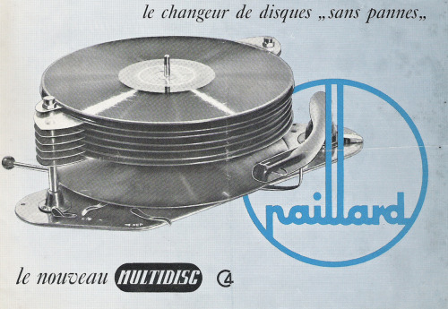 vinylespassion:  Paillard Le Changeur de Disques - Model Multidisc C4, France, 1949. 