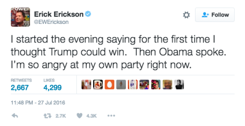 attndotcom:  President Obama’s speech at the DNC got a lot of praise on Twitter…from Republicans and conservative journalists. 