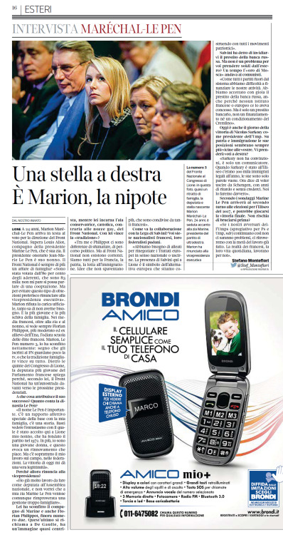 Corriere della Sera 30 Novembre 2014