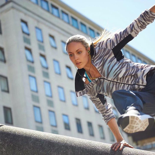 instagram:  Freerunning with Ninja Warrior @katiemcdonnell  For more photos and videos of Katie’s urban acrobatics, follow @katiemcdonnell on Instagram.  Urban acrobat. Sometimes stuntwoman. Accidental ninja. Professional freerunner Katie McDonnell