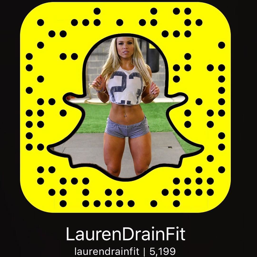 Are you following me on Snap? Add me&ndash;&gt; LaurenDrainFit. I post my