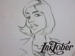 Day03 of Inktober. Sorry about the low quality, this is a another caricature. of a friend which I gave to her. that&rsquo;s why I didn&rsquo;t get to scan it.  well hopefully tomorrow I&rsquo;ll pass something scanned and High quality! 