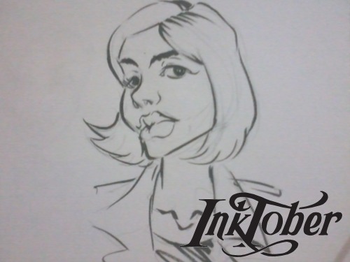Day03 of Inktober. Sorry about the low quality, this is a another caricature. of a friend which I gave to her. that’s why I didn’t get to scan it.  well hopefully tomorrow I’ll pass something scanned and High quality! 