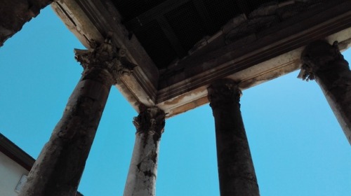 romegreeceart:Temple of Augustus and Roma, Pula (Croatia) - set 2* c. 2 BC/c. 14 AD * Photographed a