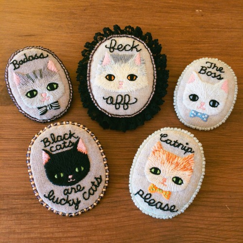 Some new brooches are available now from my shops! doalittledance.etsy.com doalittle