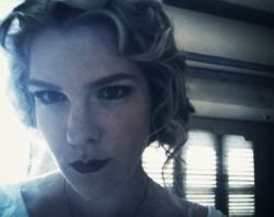 orpntac:  Lily Rabe on set or American Horror