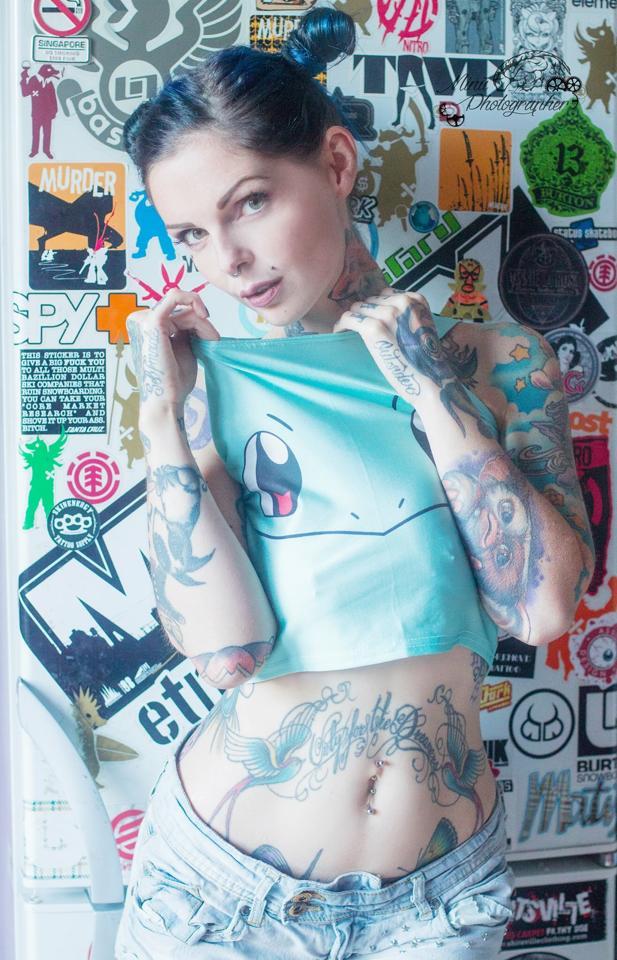 Beautiful girls tattooed