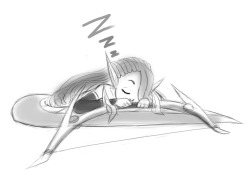 dclzexon:  sleeping lil chloie  step back