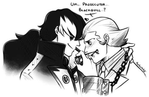 Blackbright doodles because I like these two ★☆