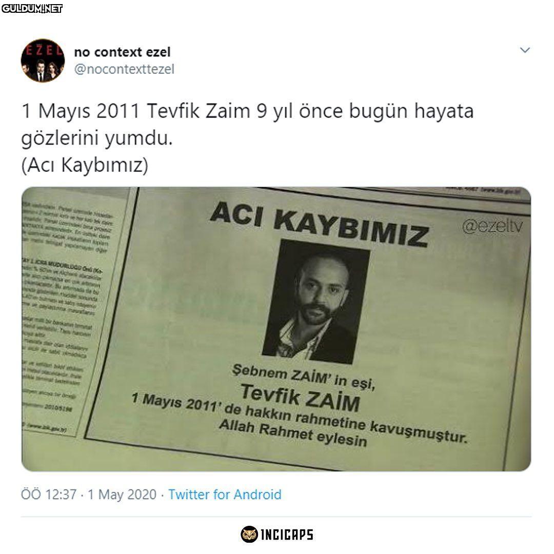 9 yıl önce bugün ZE no...