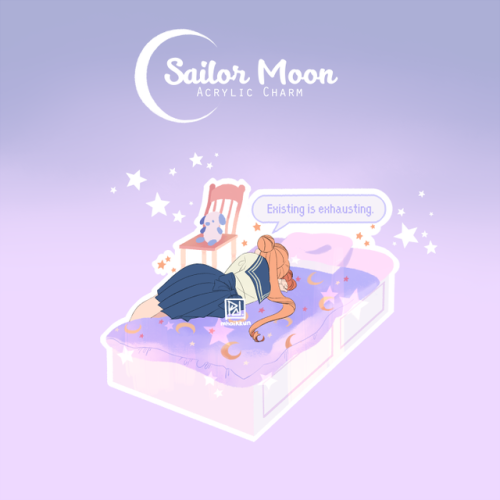 in the name of the moon, I&rsquo;m gonna take a nap!! sailor moon charm that I&rsquo;ll be s