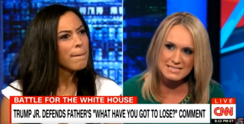 weavemama:Angela Rye’s reactions to crusty ass trump supporters on CNN is my new aesthetic 