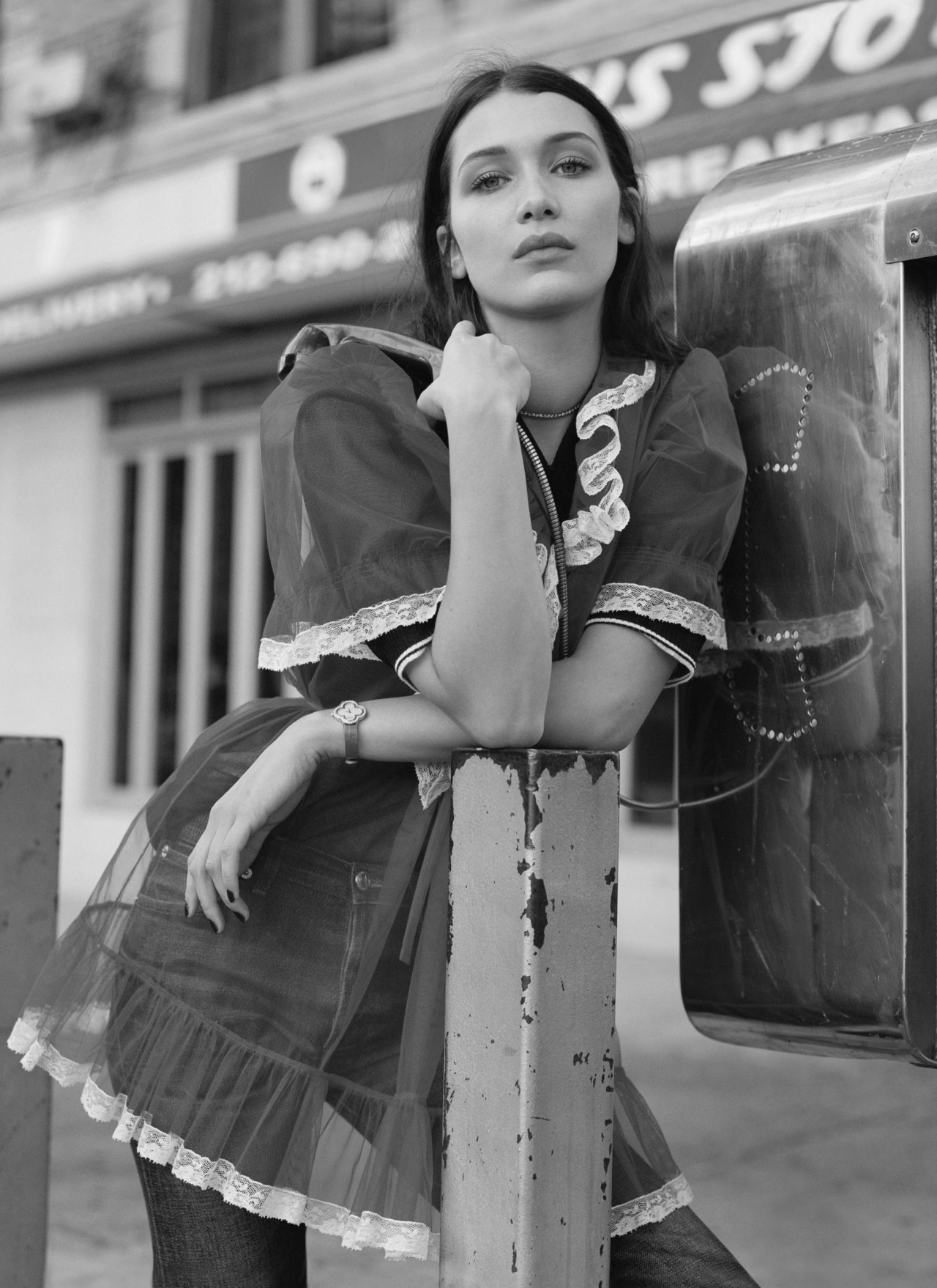 vogue-at-heart:  Bella Hadid for Elle US, February 2016Photographed by Dan Martensen