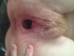 mygingerpubes:  2006harley:Who wants to fill my wife’s gaping pussy? Yep