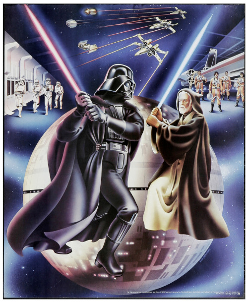 Star Wars promo posters by Ken Goldammer, 1978, for customers of Cascade, Cheer and Dawn detergents